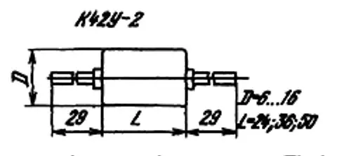 К42У-2 160в 0.047 мкф фото 3 К42У-2 160в 0.047 мкф фото 3