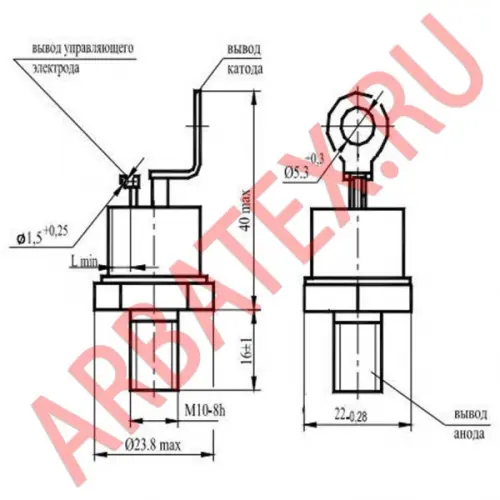 Т142-40-12 тиристор фото 3