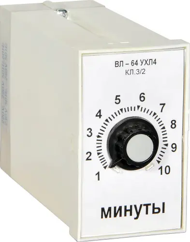 ВЛ-64 0.1-1 мин 24В реле времени фото 3 ВЛ-64 0.1-1 мин 24В реле времени фото 3