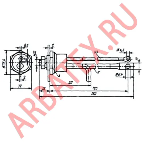 Т25-5 тиристор фото 3
