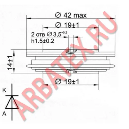 ДЛ123-320-20 диод фото 3 ДЛ123-320-20 диод фото 3