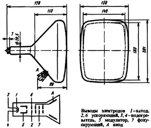 23ЛМ11С трубка электронно-лучевая фото 2 23ЛМ11С трубка электронно-лучевая фото 2