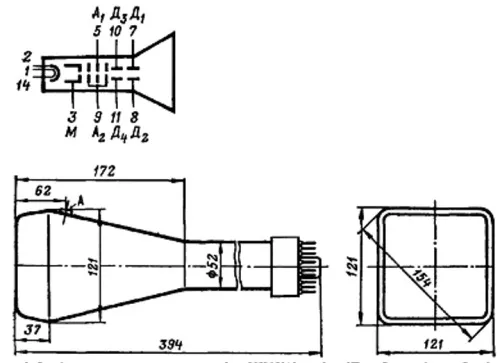 16ЛО4У трубка электронно-лучевая фото 2